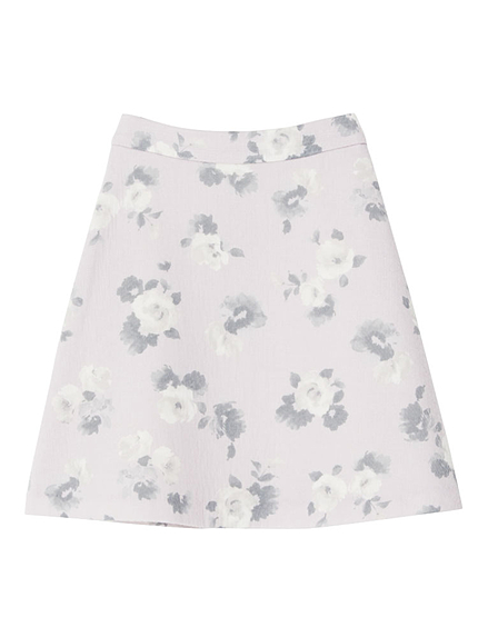 【DUO】 起毛フラワーミニスカート