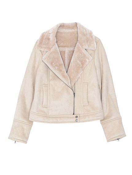 フェイクムートンライダースジャケット