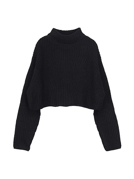 ショート丈ルーズニット