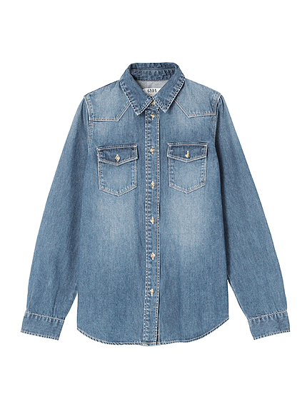 スタンダードデニムシャツ