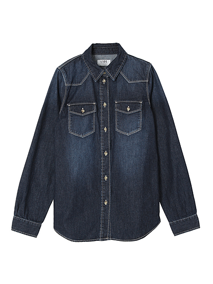スタンダードデニムシャツ