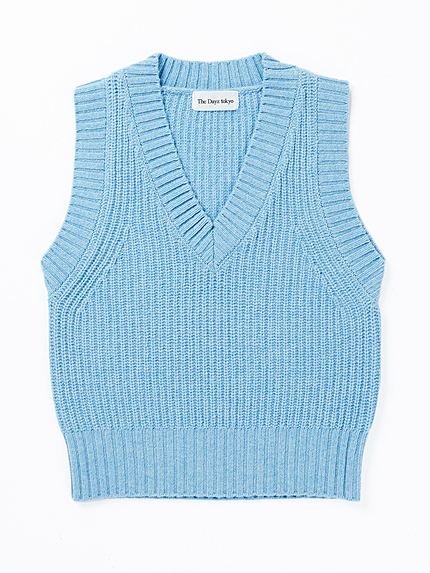 ラムウールVネックベスト