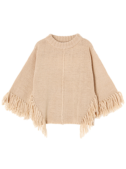 【DUO】 フリンジドルマンニット