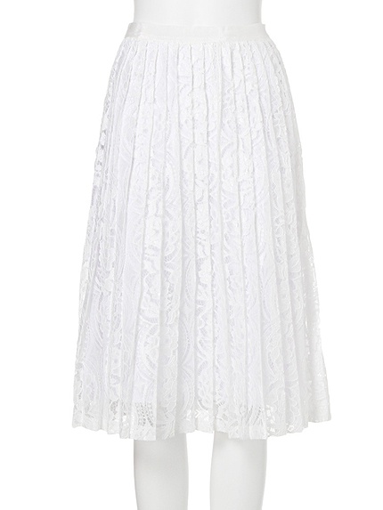 【FEMININE】レースプリーツスカート