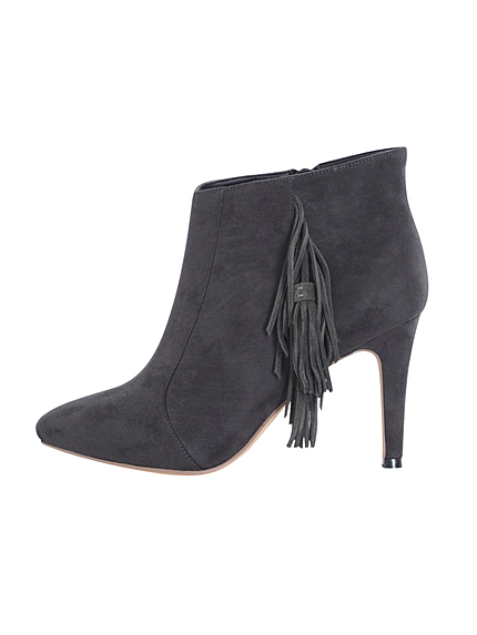フリンジショートブーツ