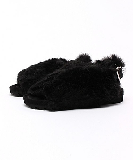 CASSELINI フェイクファーサンダル/BC CASSELINI FKFUR SNDL