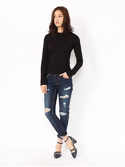 クラッシュスキニーデニム