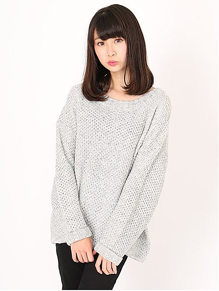 Mixカラーニットトップス