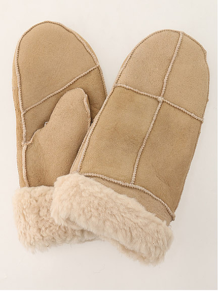 羊皮ミトングローブ