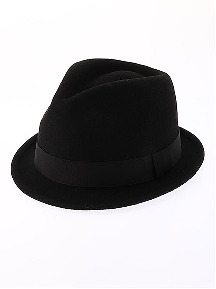 リボンウール中折れハット