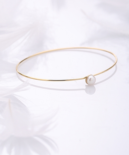 一粒パールバングル