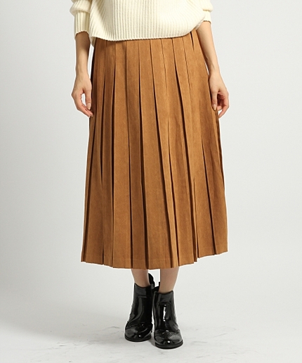 Ｆスウェードプリーツスカート