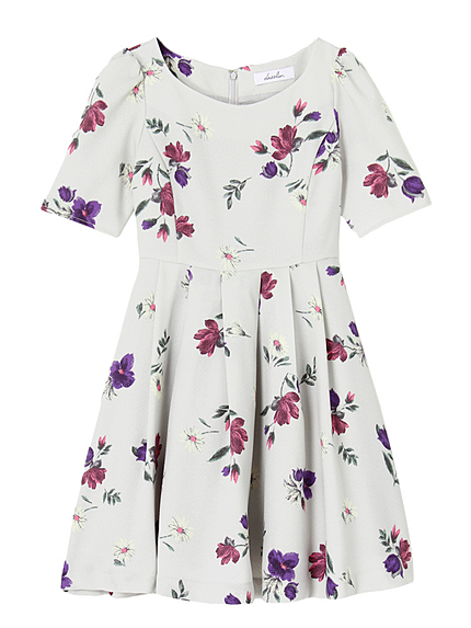 【dazzlin】フラワープリントワンピース