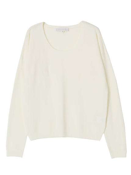 【DUO】 カシミア風ACラウンドニット