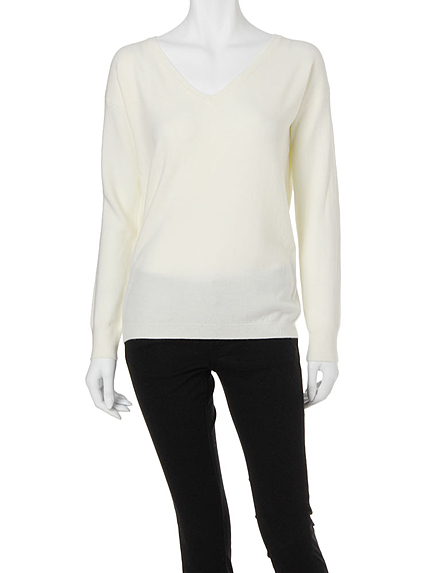 【DUO】 カシミア風AC Vニット