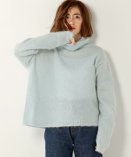 <DESIGNERS REMIX(デザイナーズリミックス)> BOY FIT タートルニット