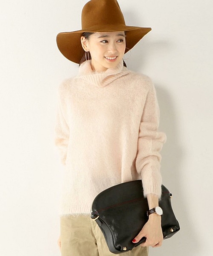 ＜DESIGNERS REMIX(デザイナーズリミックス)＞ BOY FIT タートルニット