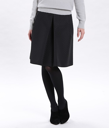 キカジャガードタックフレアスカート