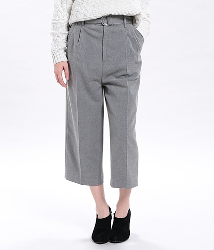 【non-no12月号掲載】 Dカンベルト付ガウチョパンツ