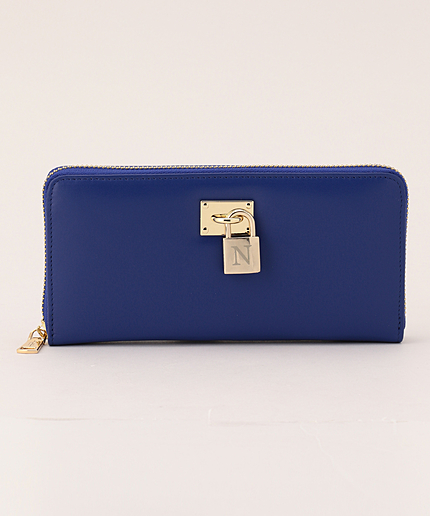 【N】 パドロック／イニシャルラウンドウォレット 長財布