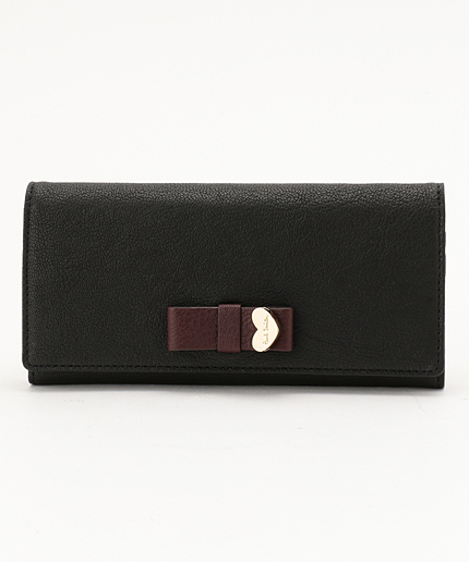 コントラストリボン 長財布