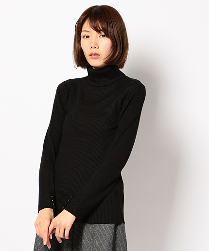 【2BUY指定商品】リブタートル　ニット