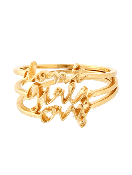 【IMPORT】3連文句リング