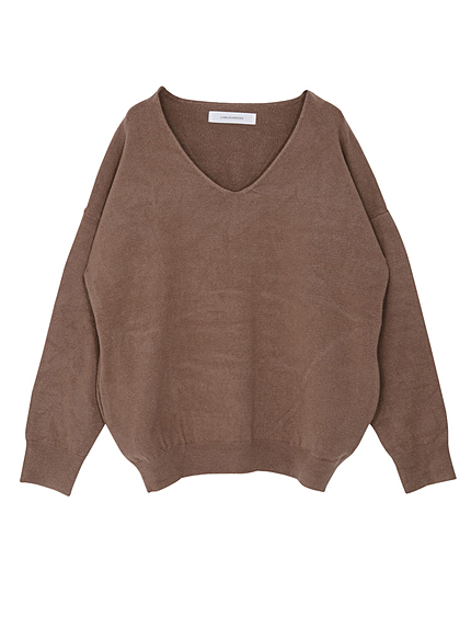 Soft Vネックロングスリーブプルオーバー