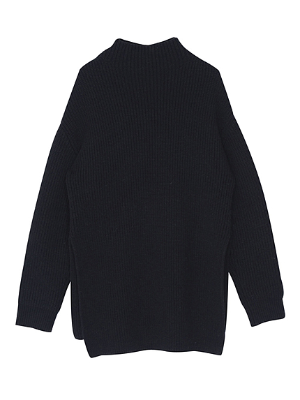 ハイネックsideスリットニット