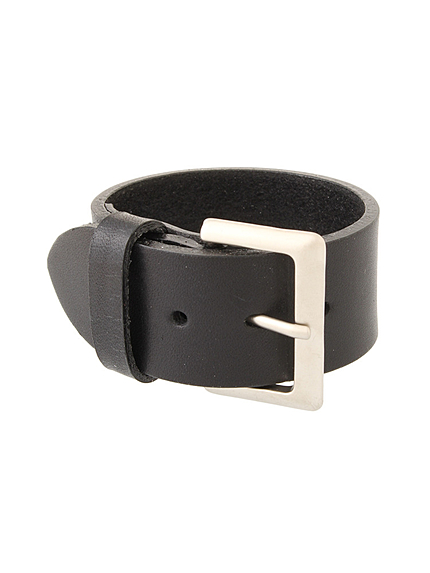 ワイドレザーバングル