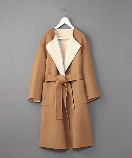 ＜6(ROKU)＞REVER SEWING GOWN COAT/ｺｰﾄ