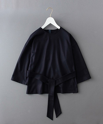 ＜6(ROKU)＞BELT PULLOVER 7SLEEVE/ﾌﾞﾗｳｽ