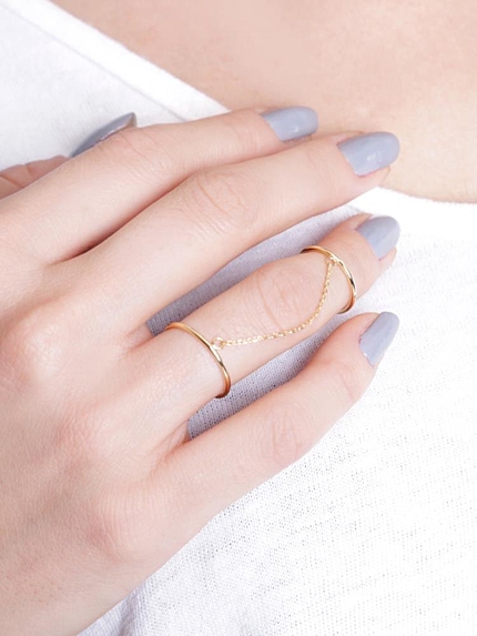 ロングチェーンファランジリング