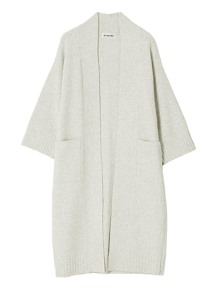 Vネックロングカーディガン