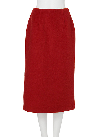 【FEMININE】シャギーIラインロングスカート