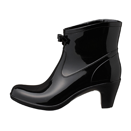 プチリボンで大人可愛く☆ショート丈レインブーツ