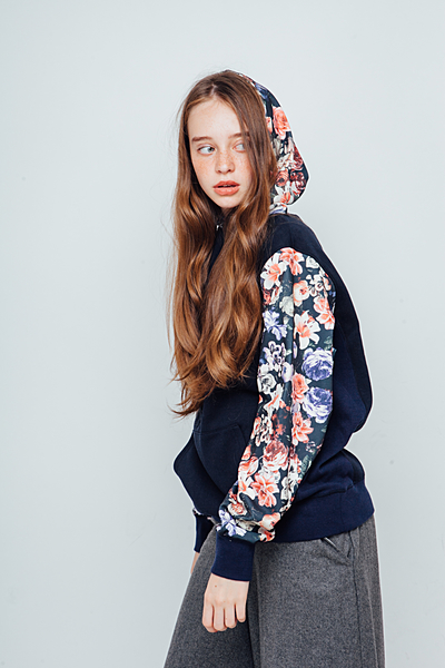 ゴブラン切り替パーカ