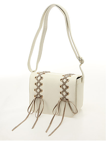 レースアップミニポシェット