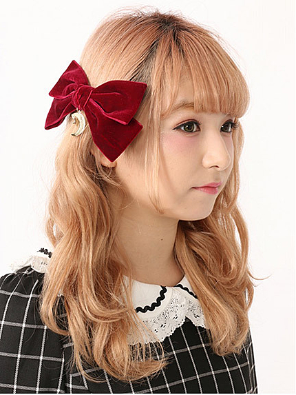 チャーム付きリボンクリップ