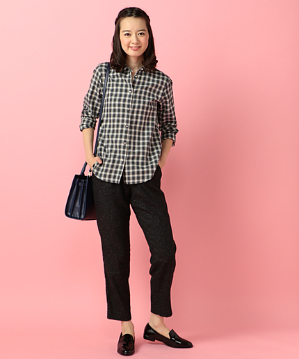 ジャージライクネップツイード　パンツ