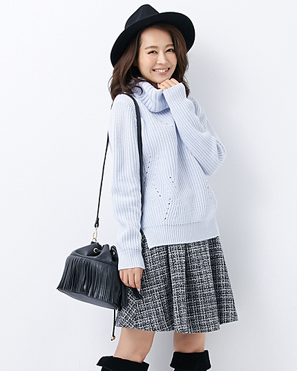 【CanCam12月号山本美月さん着用】畦オフタートル／ニット