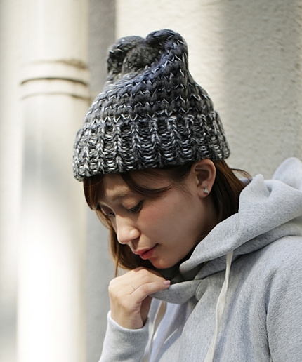 バルキーニット帽