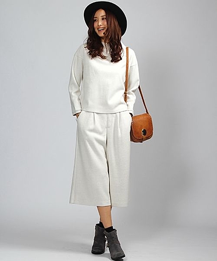 ボンディングワイドパンツ