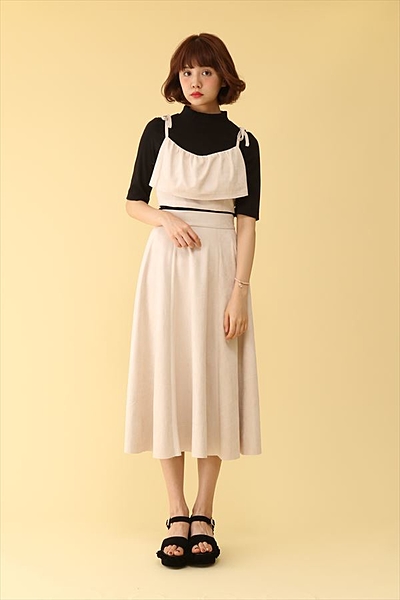 スエードマキシスカート