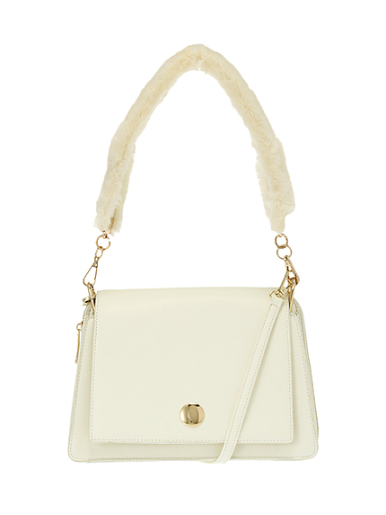 【Le Vernis】 ラビットファー2way　バッグ