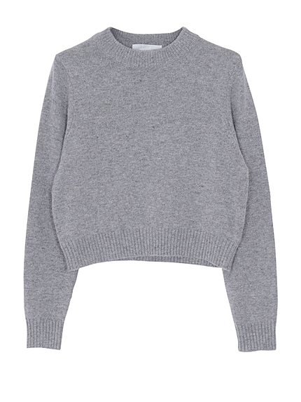 【W】ハイネック長袖ニットTOPS