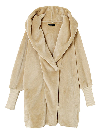 overフードボアコート