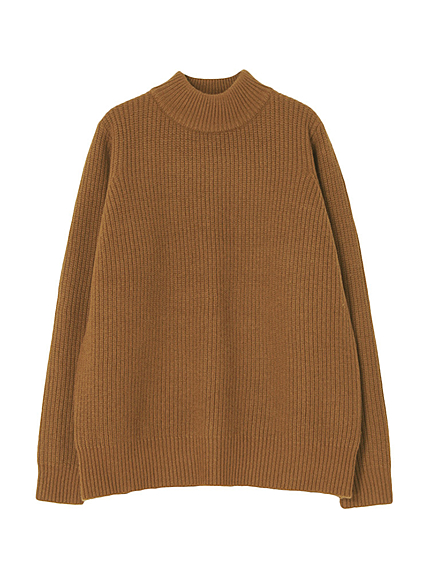 メリノウールタートルニット