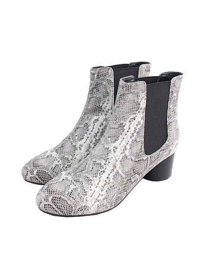 パイソン柄サイドゴアブーツ