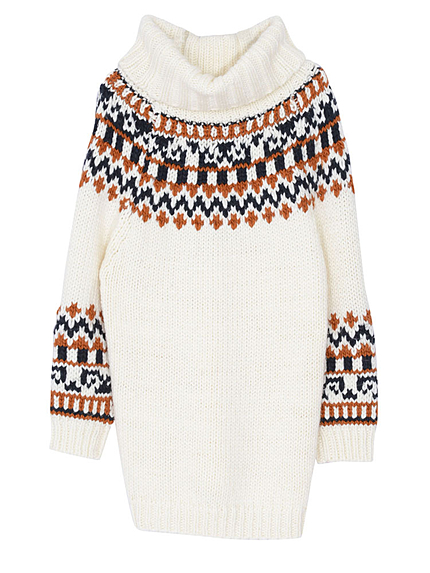 【dazzlin】ノルディックオフタートルチュニック